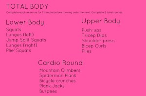 Total Body Workout-15 or 30 minute